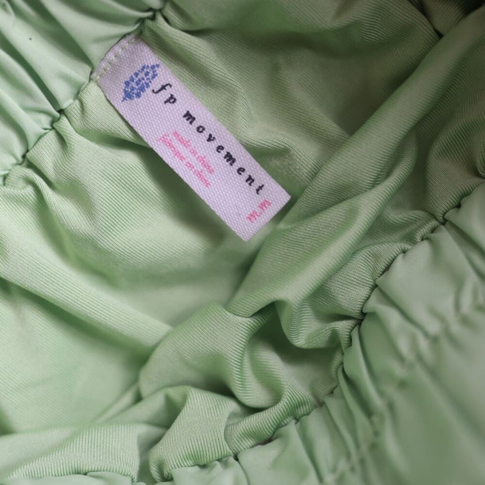 FP Movement Athletic Ruffle Running Shorts Lime Green Smocked Waist Size M - Picture 4 of 6
